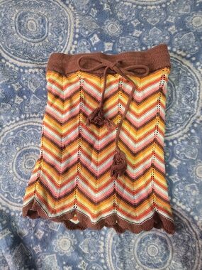 🌿 Forever 21 Chevron Knit Festival Skirt 🌿